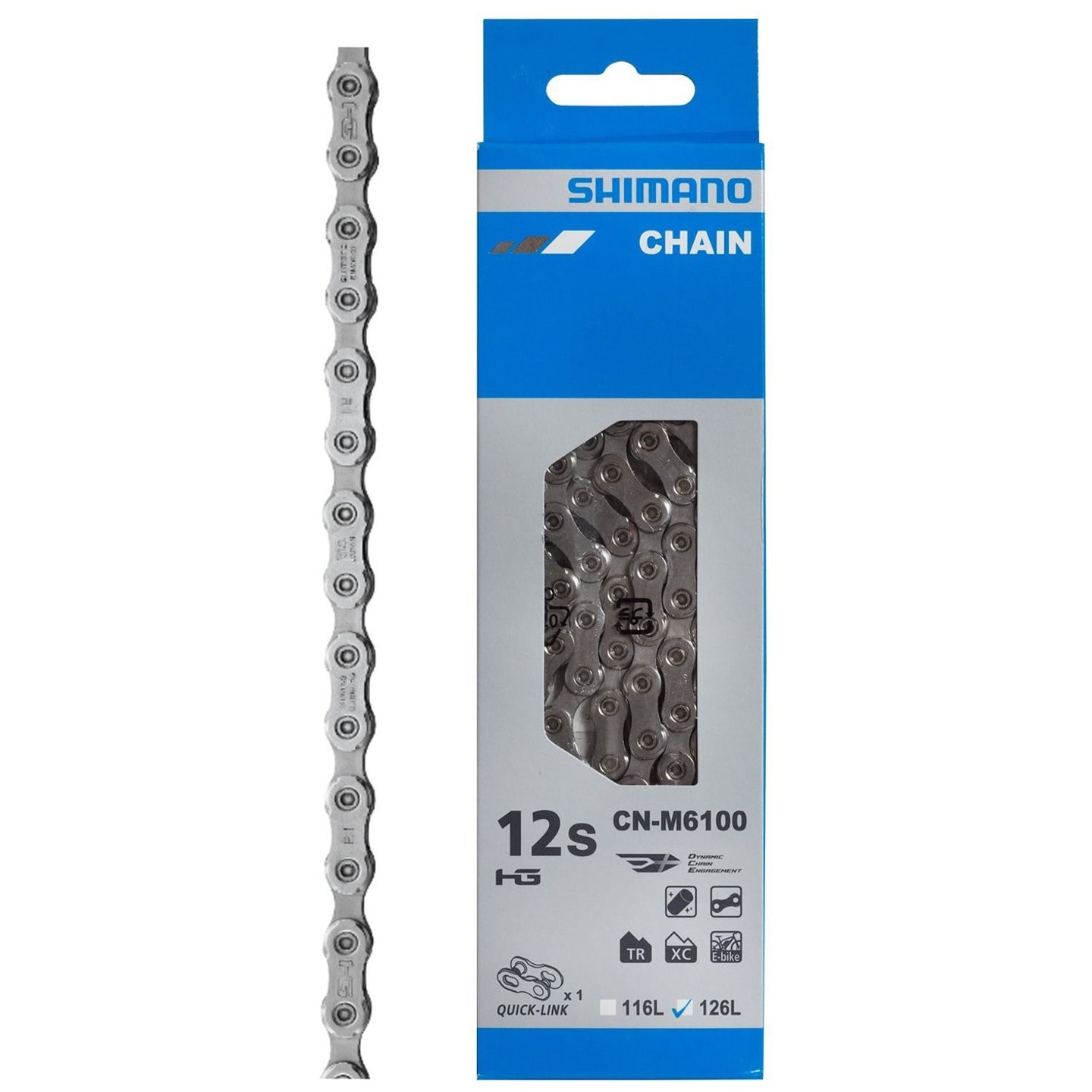Cadena Shimano Deore CN-M6100 12V 126 Eslabones