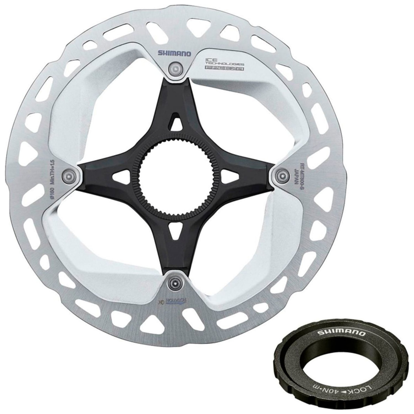 Disco de Freno Shimano RT-MT800 Center Lock 160 mm