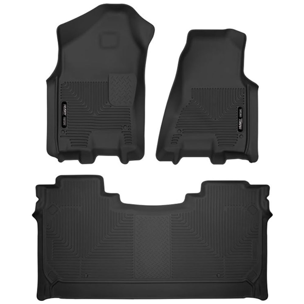 Pisos de Goma Delantero y Trasero Blando para Ram 1500 Crew Cab 2019-