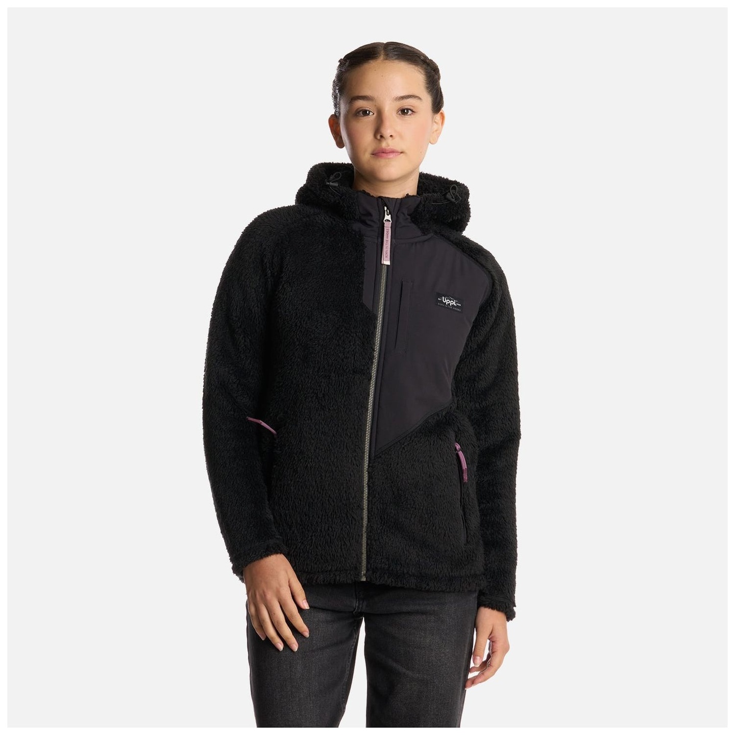 Polar Teen Girl Bear Shaggy-Pro Hoody Jacket V25