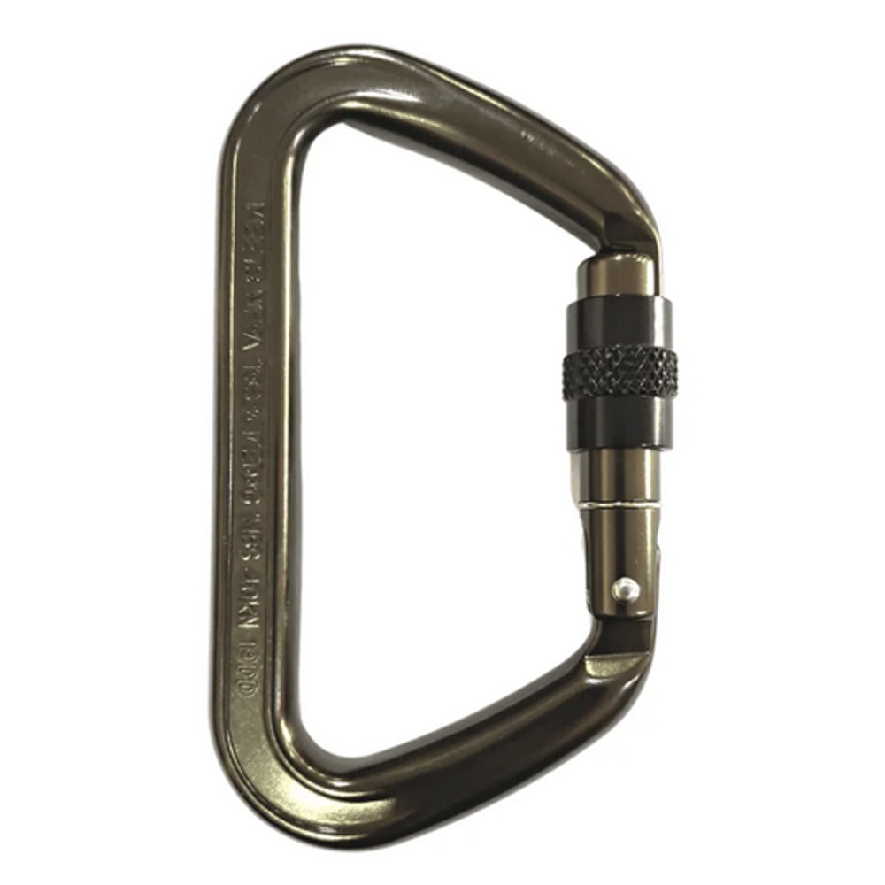 Mosquetón Aluminio Nfpa Tipo D Seguro Rosca 40 Kn