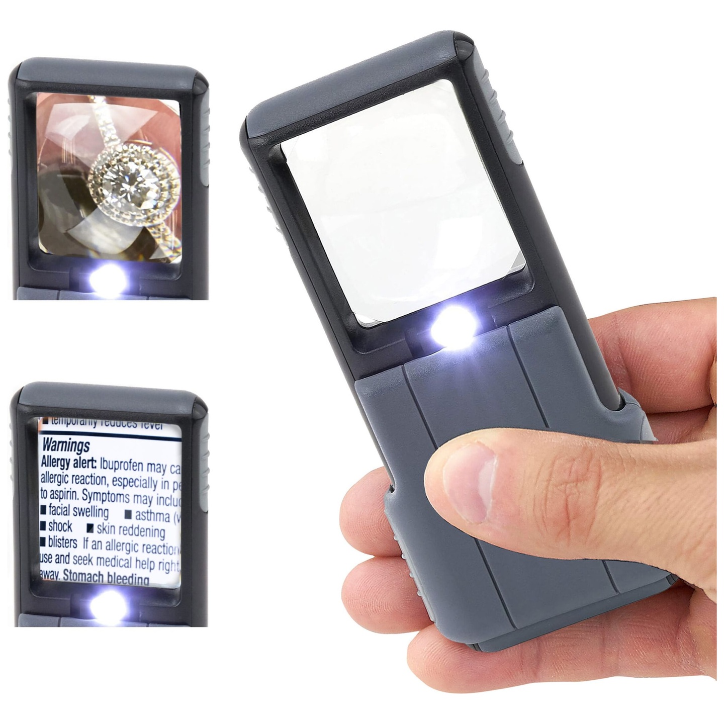 Lupa Deslizante LED Asférica MiniBrite 5x