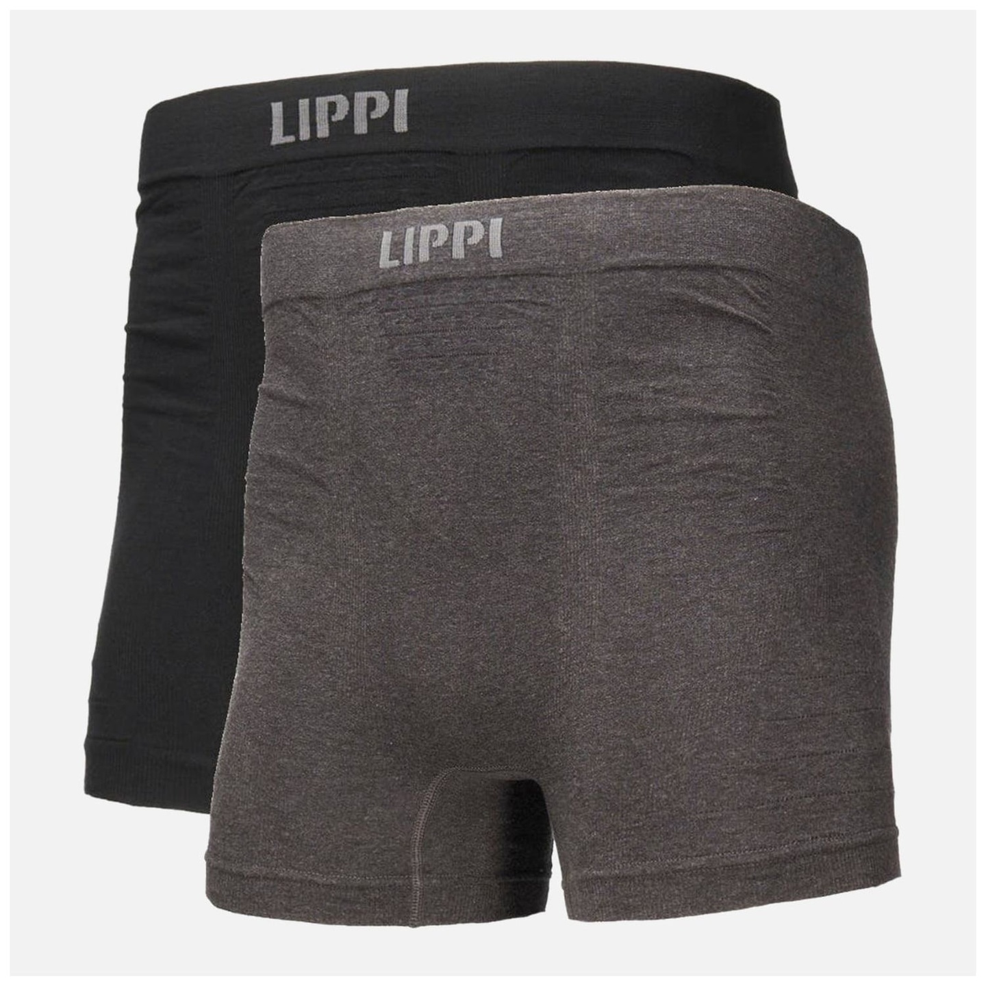 Ropa Interior Hombre Pack Skintec Seamless Boxer Negro y Gris Oscuro