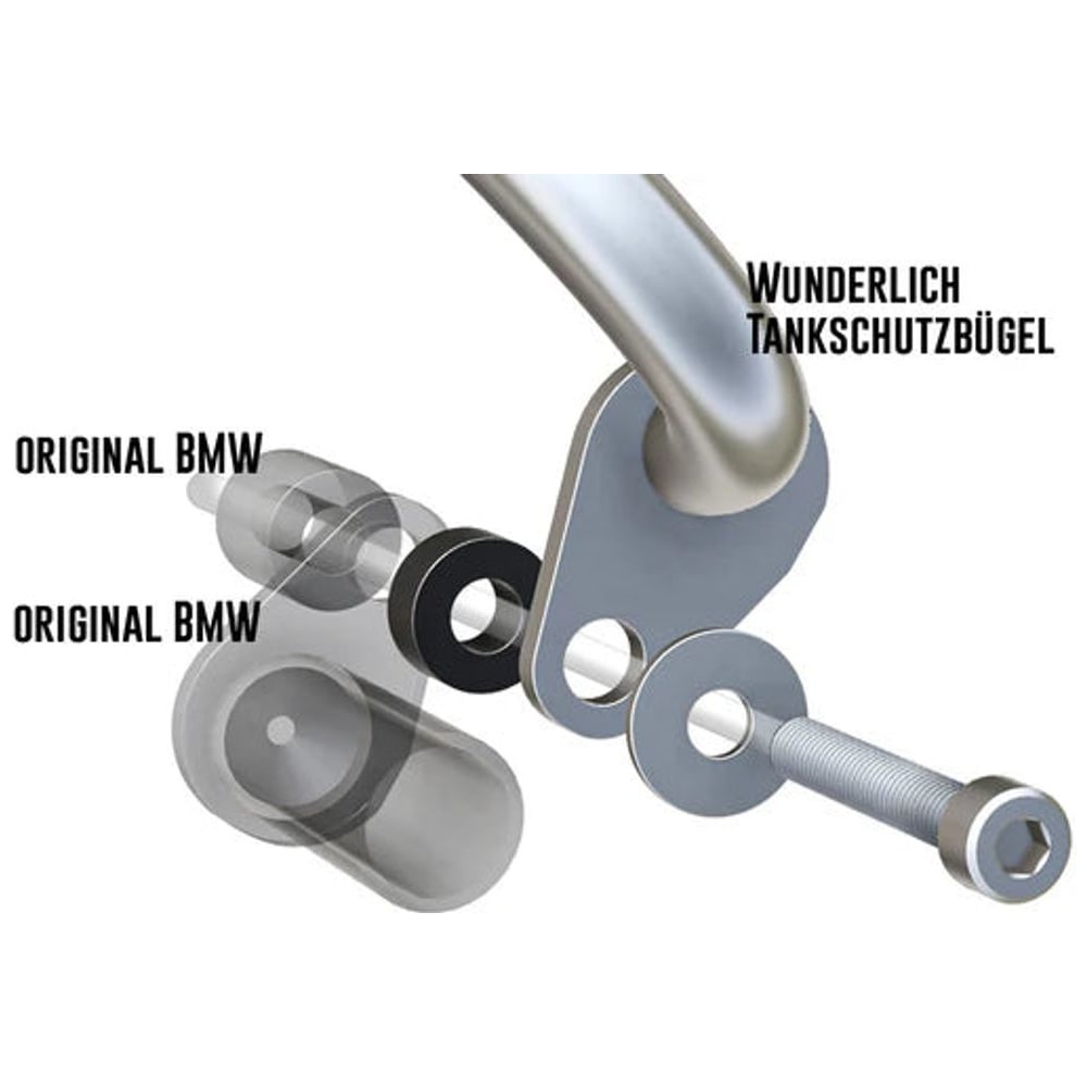 Kit de Adaptadores para Defensas de Estanque BMW R 1300 GS