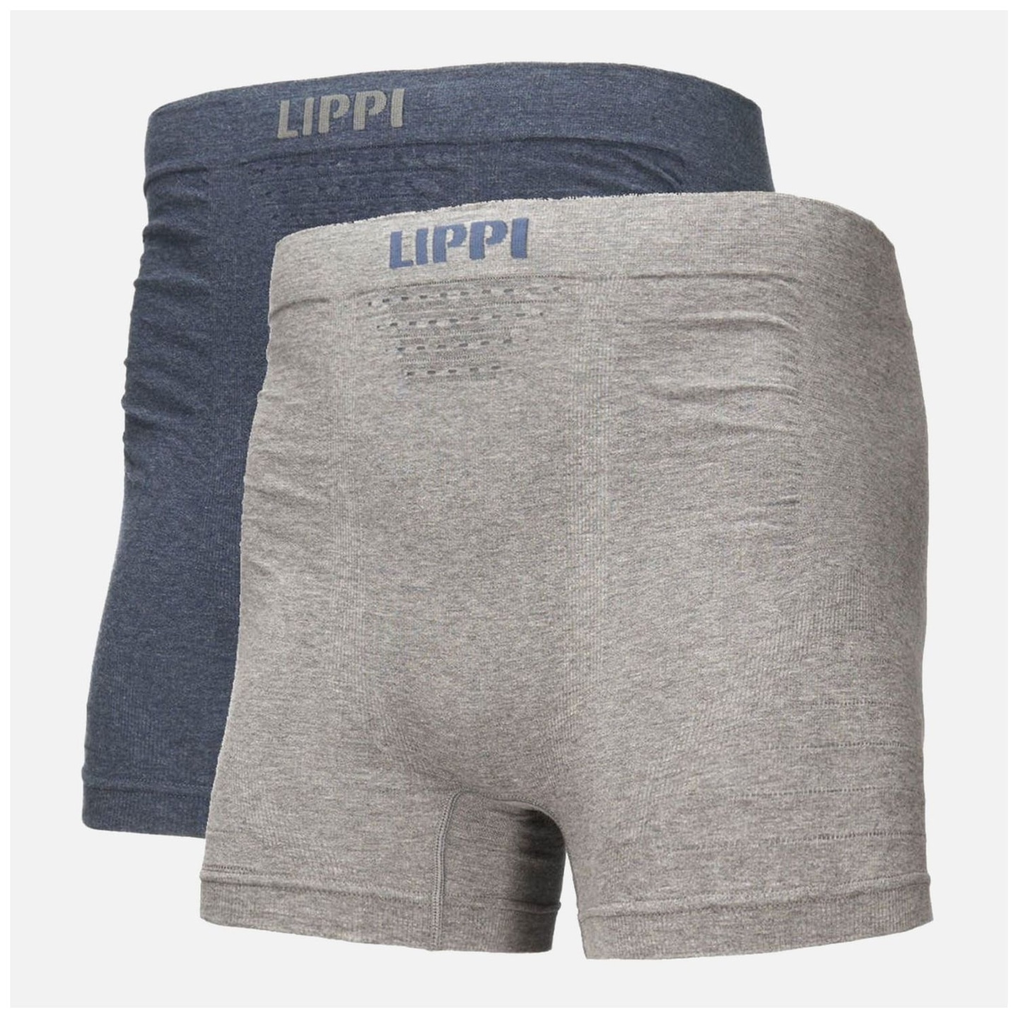 Ropa Interior Hombre Pack Skintec Seamless Boxer Gris Medio y Azul Marino