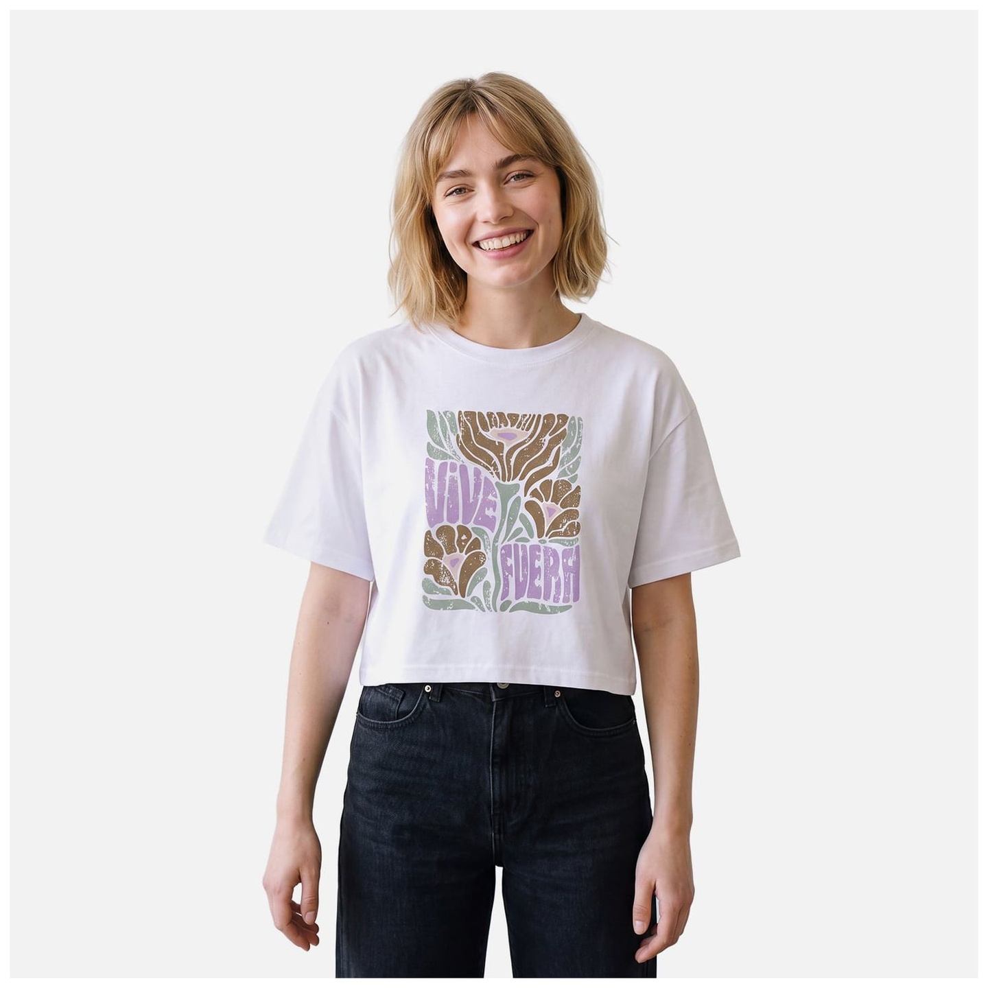 Polera Mujer Floreada
