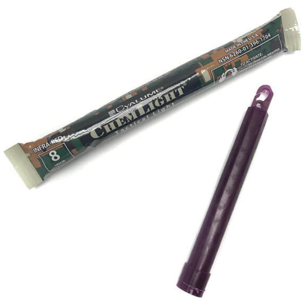 Barra Química Infrarroja ChemLight IR 6" 8 Horas Pack 10