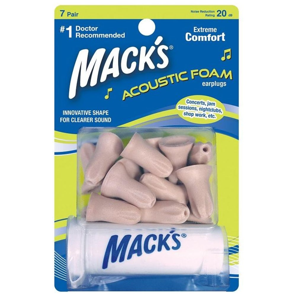 Tapones de Oídos Mack's Acoustic Foam