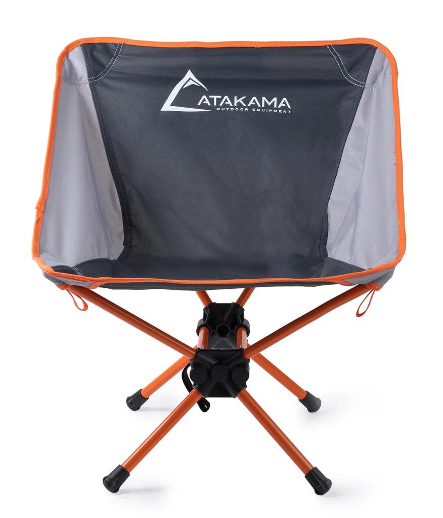 Silla Plegable Camping Lascar - Color: Gris / Naranjo