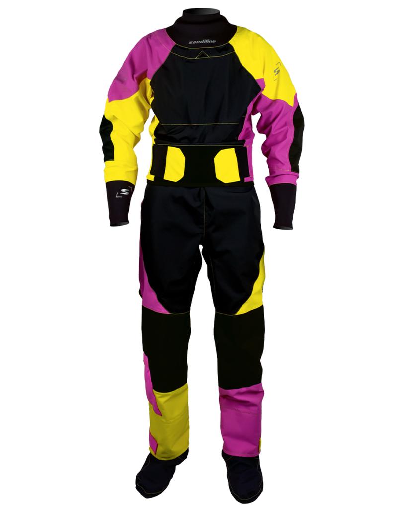 Miniatura Traje Seco Wmn Extreme 4L - Tamaño: M, Color: Rosado/Amarillo/Negro, Género: Mujer