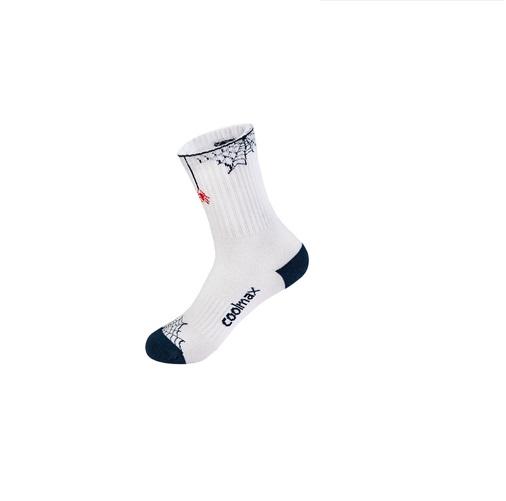 Calcetin Wmn's Flower Sock - Color: Blanco/azul