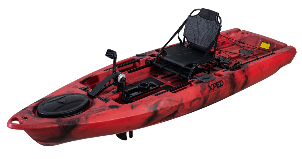 Kayak de pesca Bigfish Max 108 - Color: Rojo/Negro