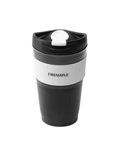 Vaso Colapsable Silicone Cofee Cup 350 - Color: Negro/Blanco