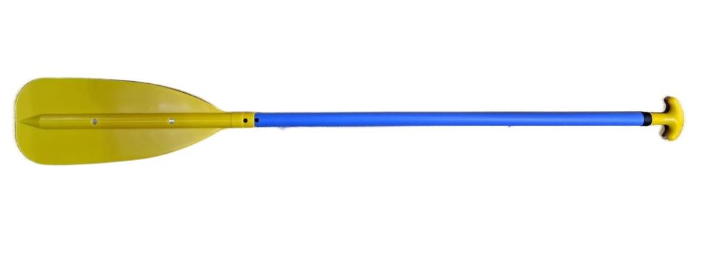 Remo Canoe/Raft T Paddle - Color: Amarillo/Azul