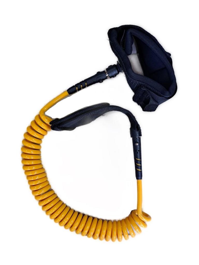 Cuerda de Pie SUP Leash Coil - Color: Amarillo