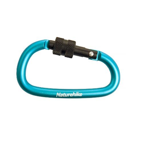 Miniatura Mosqueton D Multifunctional 8 w/Lock - Color: Azul