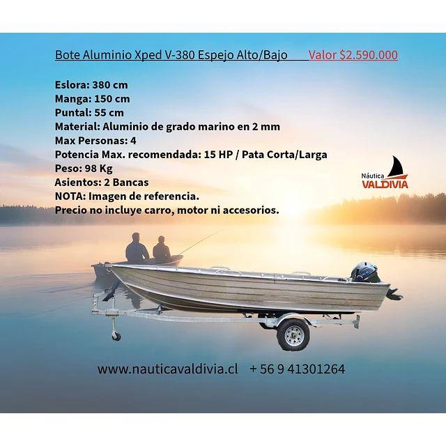 Bote Aluminio Xped V-380 Espejo Alto