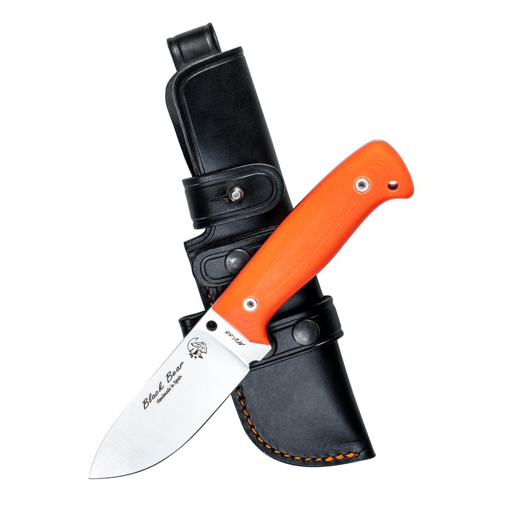 Cuchillo JVA Black Bear - Color: Naranja