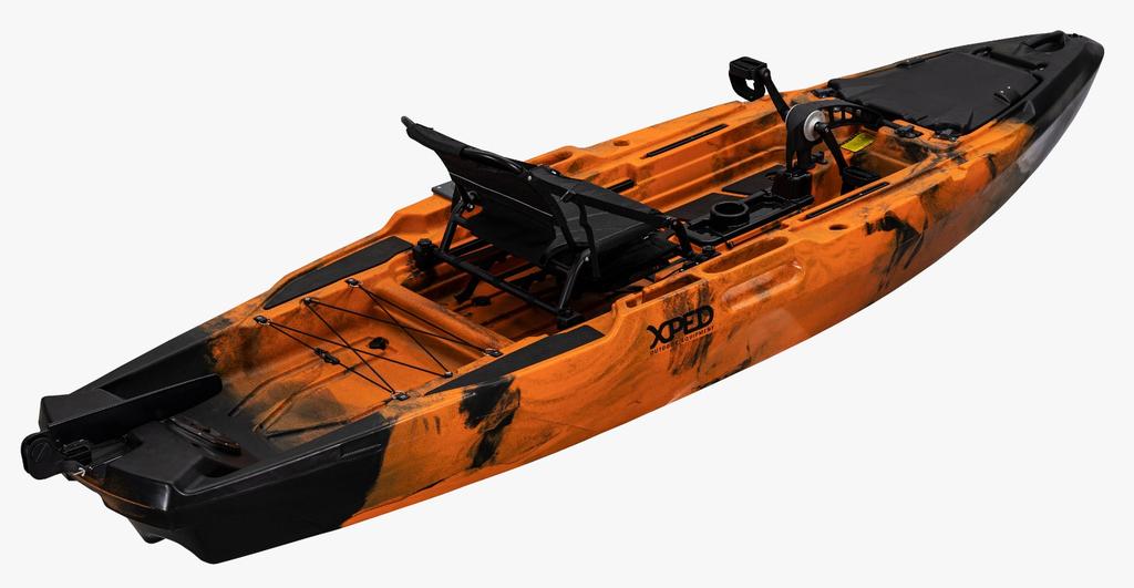 Miniatura Kayak Bass Fishing PDL 120 - Color: Naranja/Negro, Modelo: Bass Fishing PDL 120