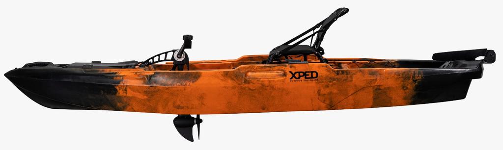 Kayak Bass Fishing PDL 120 - Color: Naranja/Negro, Modelo: Bass Fishing PDL 120