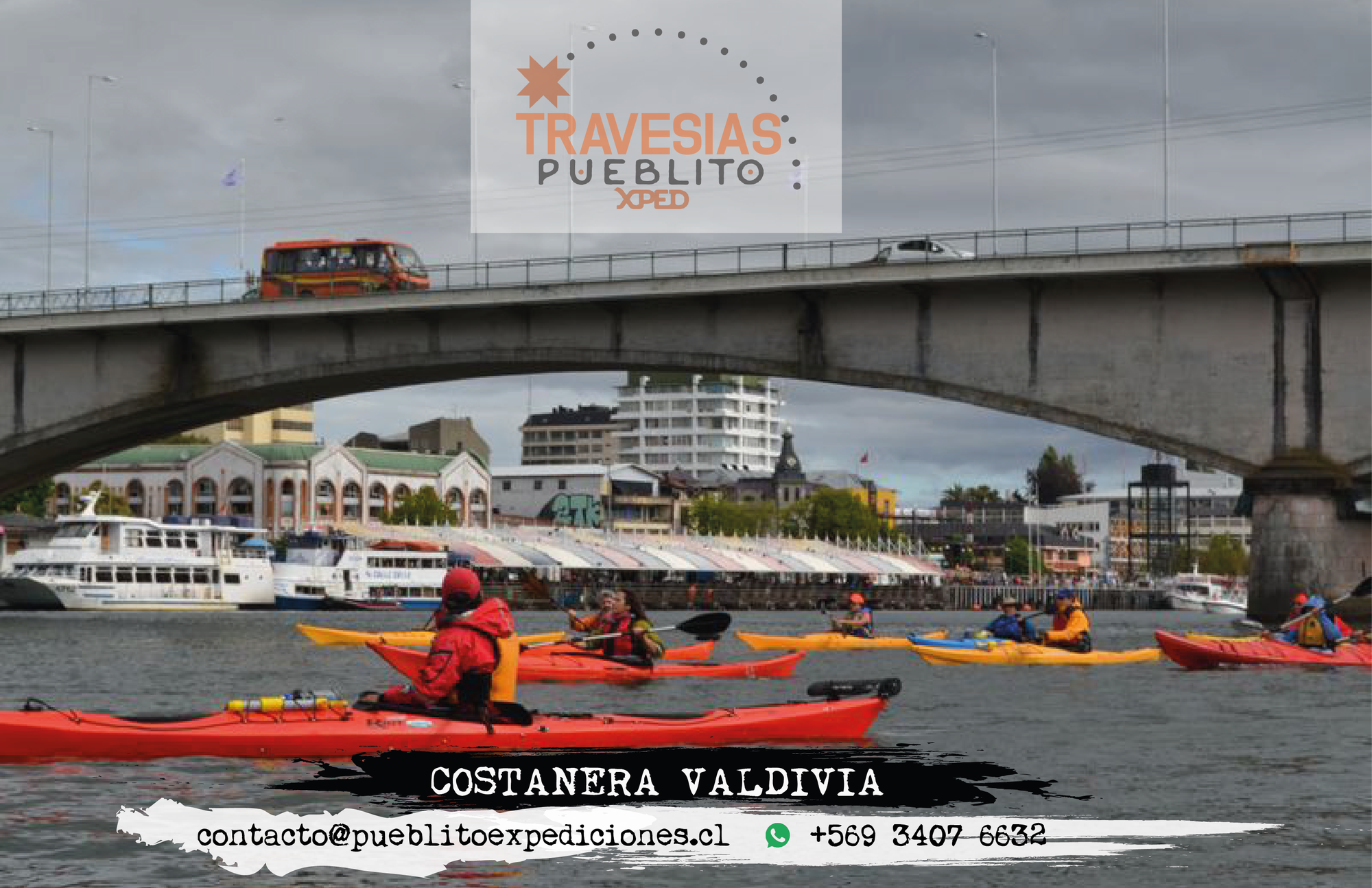 Travesía en kayak Costanera Valdivia