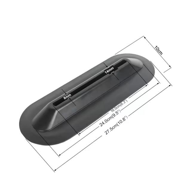 Set Quilla SUP Plastic Screw Fin Larga -