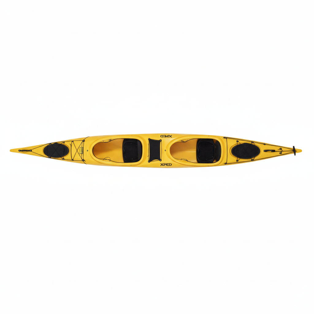 Miniatura Kayak Shark Tandem - Color: Amarillo