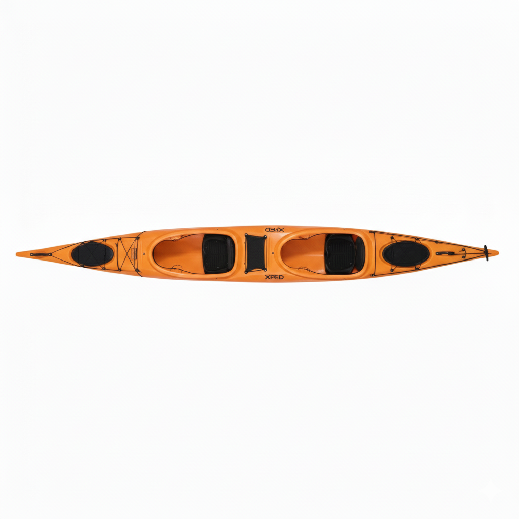 Miniatura Kayak Shark Tandem - Color: Naranja