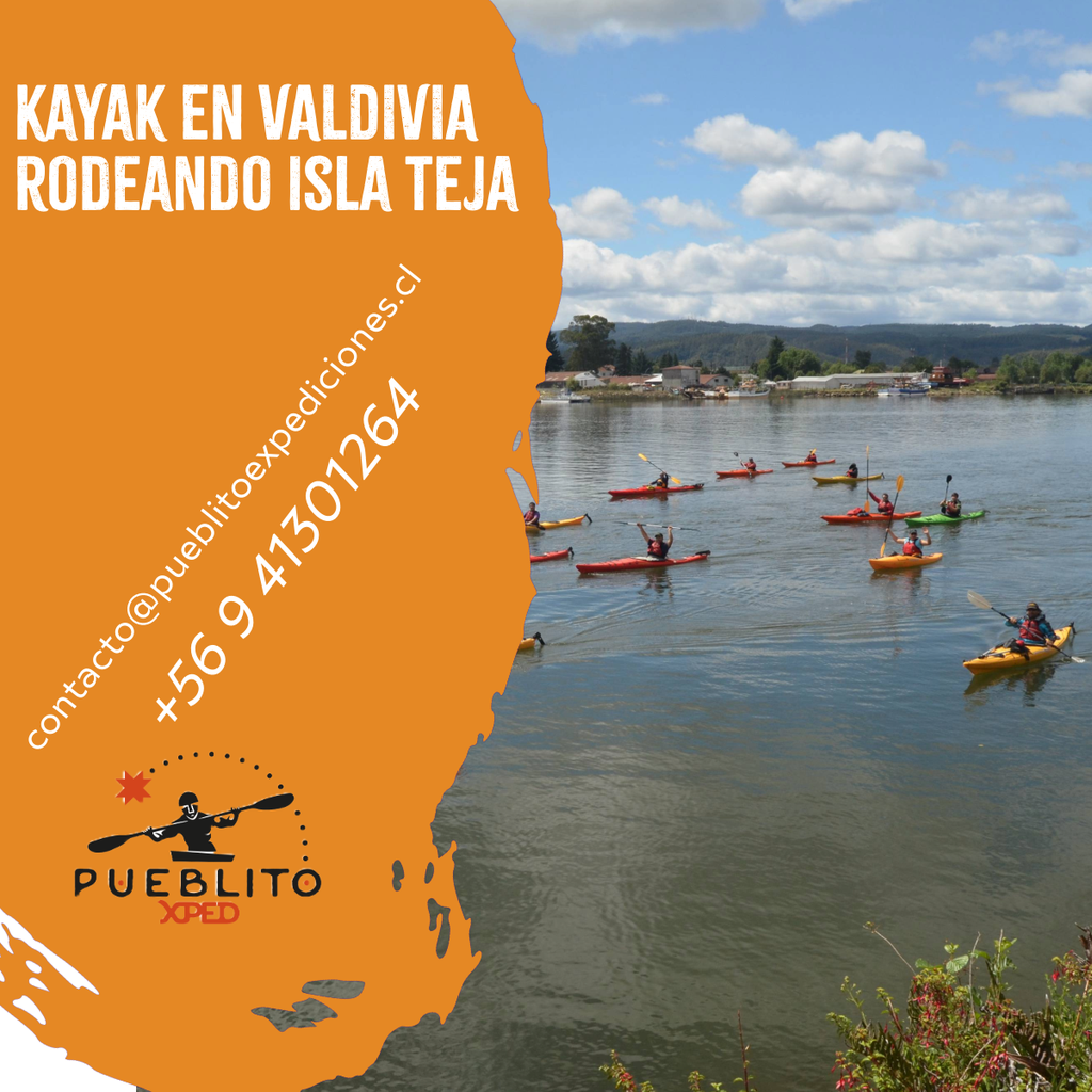 Travesía en kayak isla teja Valdivia -