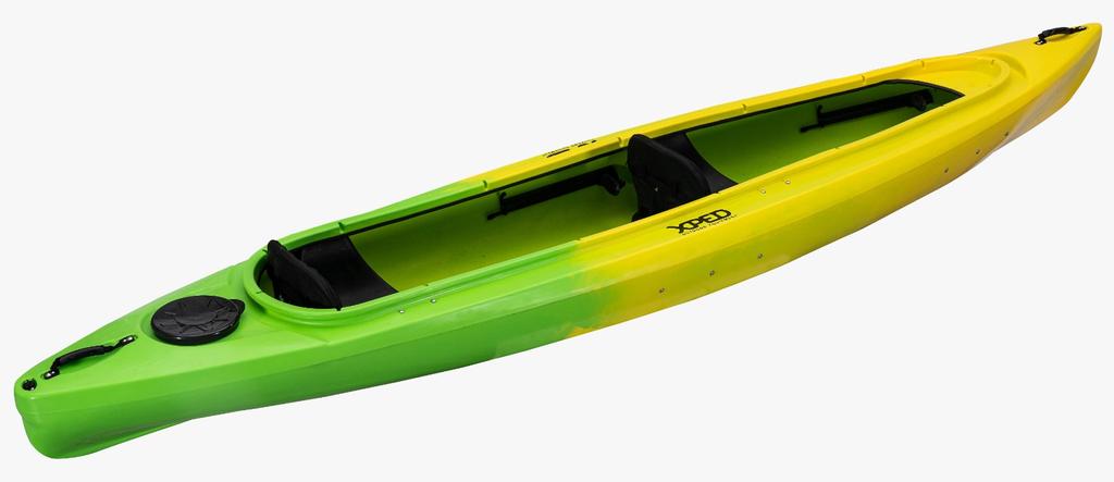 Miniatura Kayak Cruiser Tandem - Color: Verde/Amarillo