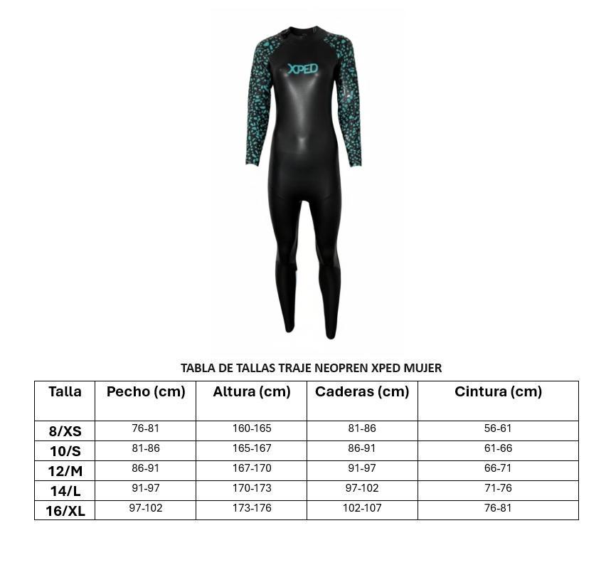 Miniatura Traje Neopren Natacion Wmn's Swimming Suit - Color: Turquesa/Negro