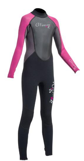 Miniatura Traje Neopren G-Force Junior Girl 3 mm - Color: Negro/Rosado
