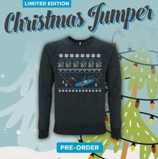 Miniatura Poleron Pyranha Merry Fishmas Jumper