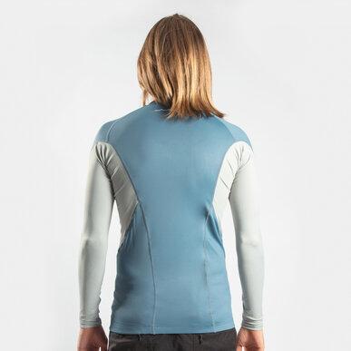 Polera Xola UV Protection L/S - Color: Azul/Gris