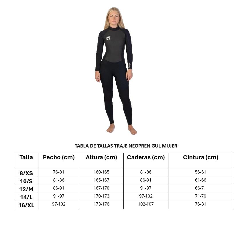 Traje Neopren Wmn G-Force 3/2 FL Steamer -