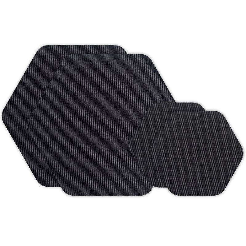 Parche Tenacious Hex Patches All Black